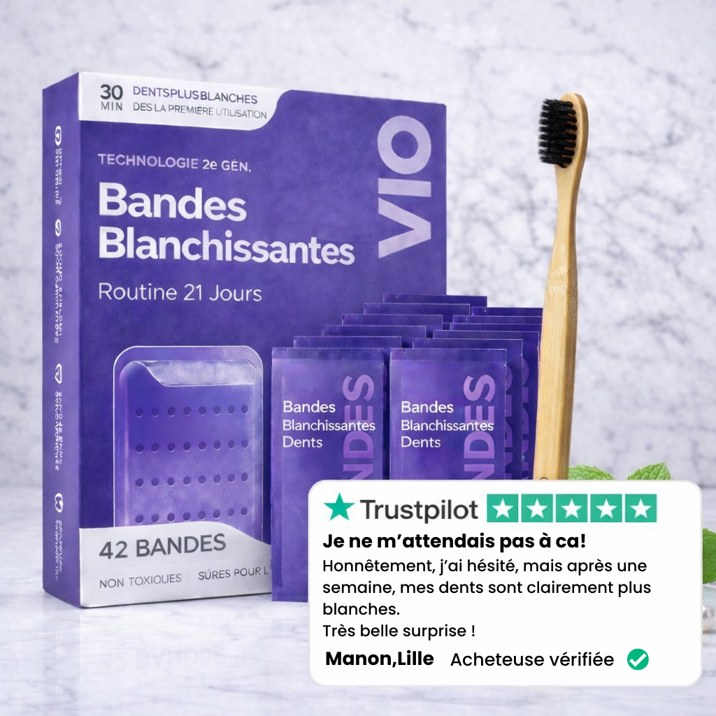 Bandes Blanchissantes - Sourire Éclatant